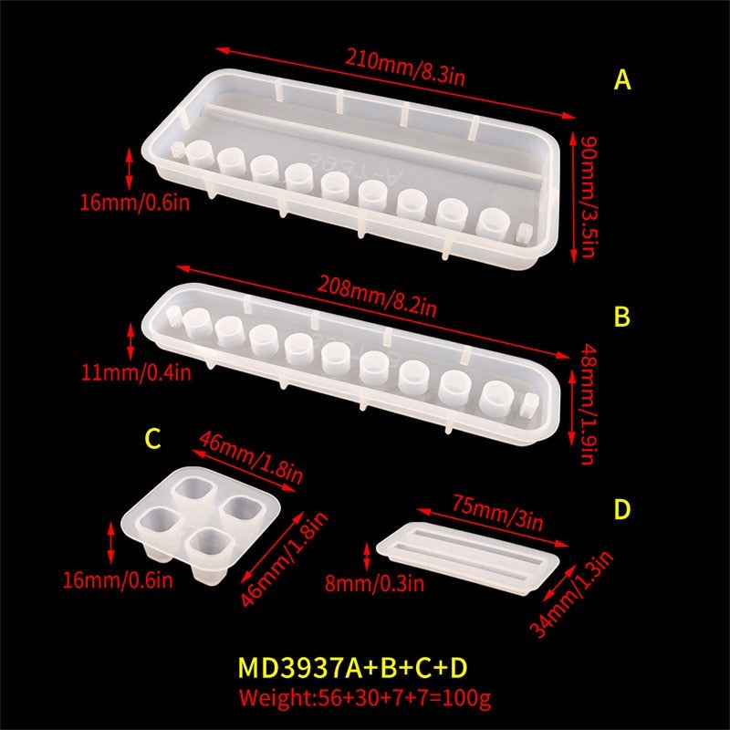 Epoxy Resin Silicone Mould Pen Holder 