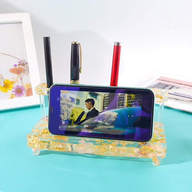 Epoxy Resin Silicone Mould Pen Holder 