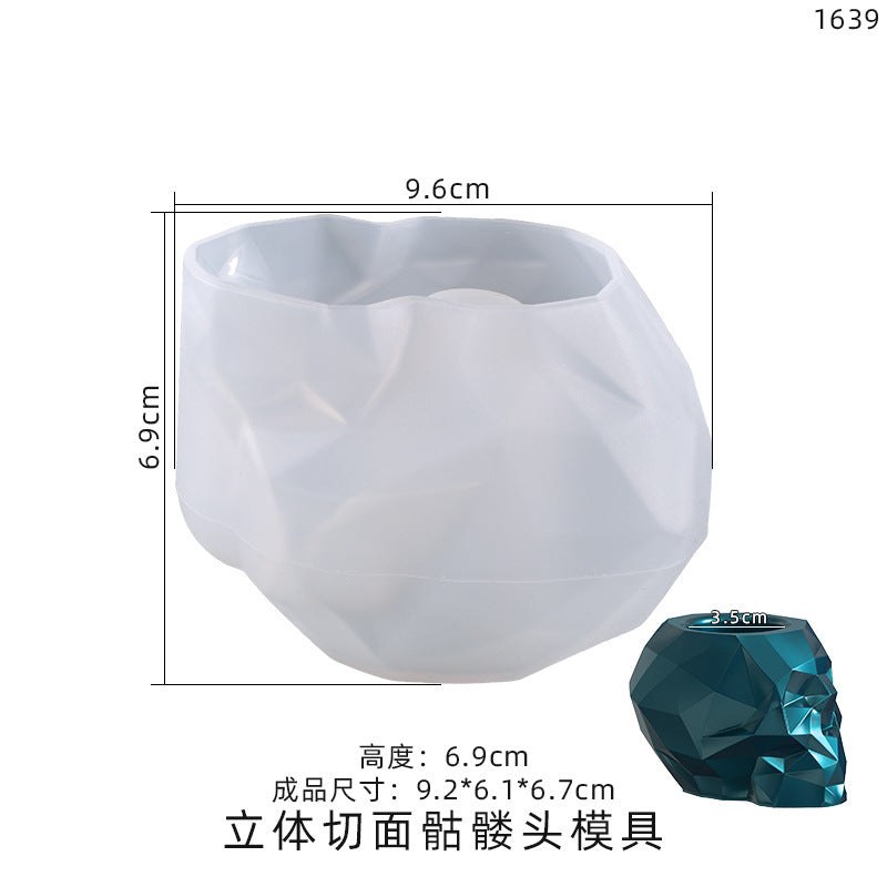 Epoxy Resin Skull Pen Holder Mould Moulds