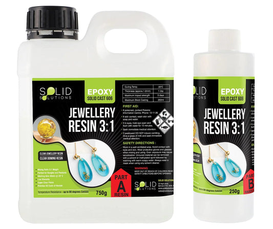 Epoxy Resin Solid Cast 606 Resin Jewellery 3:1 – 1kg Kit