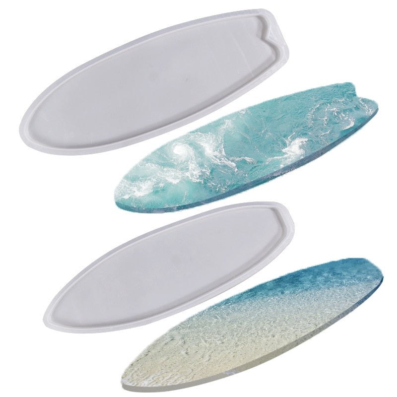 Epoxy Resin Surfboard Serving Tray Silicone Moulds Mould