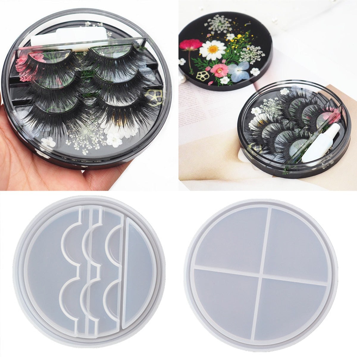 Eyelash Storage Box Resin Silicone Mould 