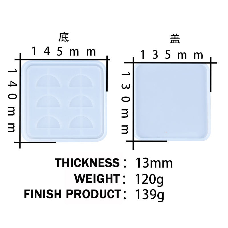 Eyelash Storage Box Resin Silicone Mould 