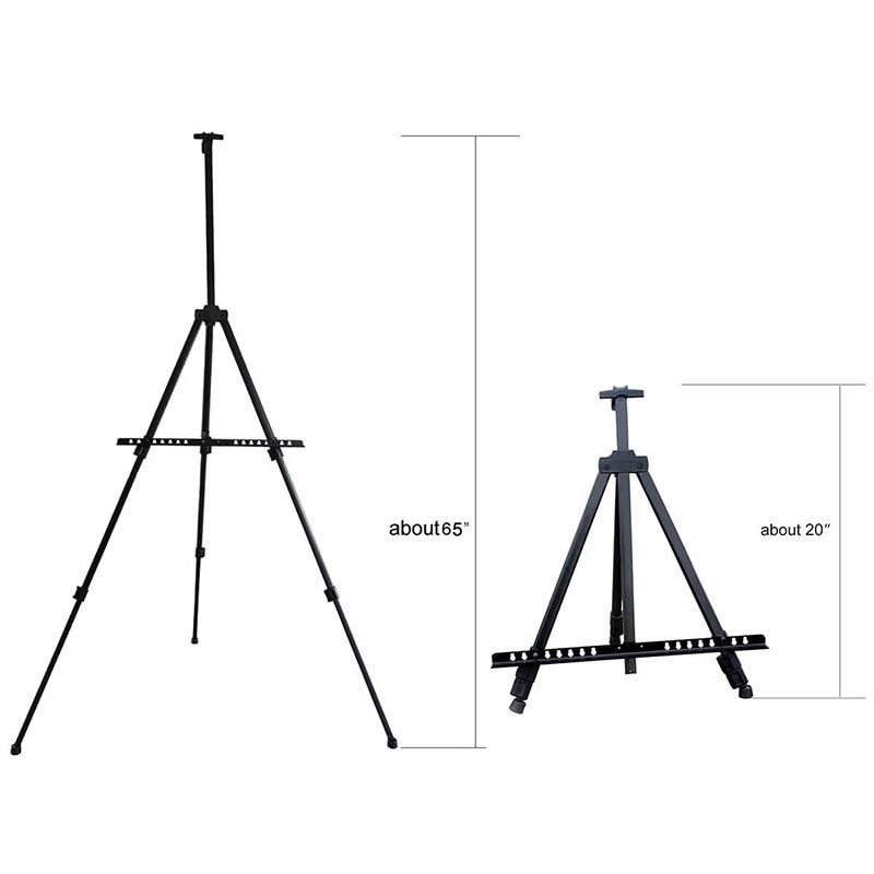 Foldable Adjustable Metal Easel Stand Paint