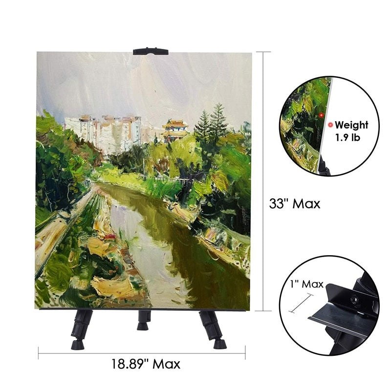 Foldable Adjustable Metal Easel Stand Paint