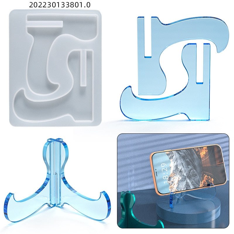 Freestanding Mobile Phone Table Bracket Silicone Mould Mould