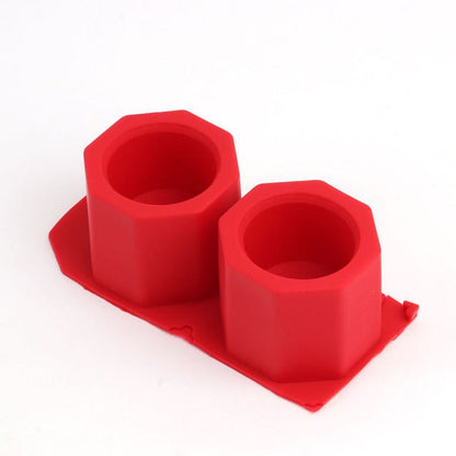 Geometric Octagonal Silicone Flowerpot Mould Resin Moulds