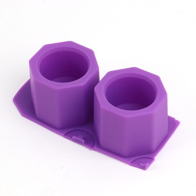 Geometric Octagonal Silicone Flowerpot Mould Resin Moulds