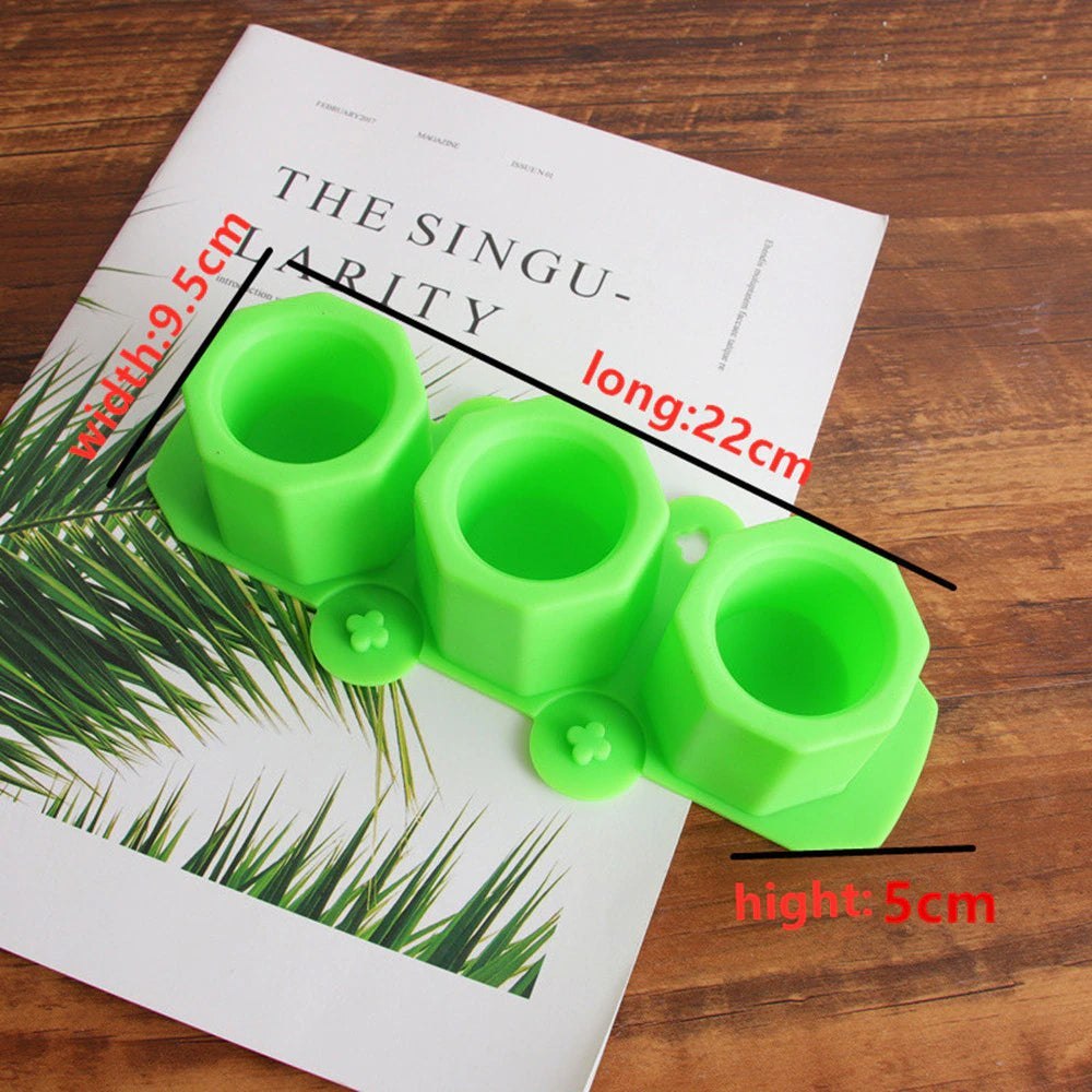 Geometric Octagonal Silicone Flowerpot Mould Resin Moulds