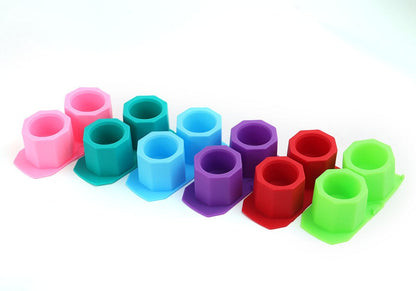 Geometric Octagonal Silicone Flowerpot Mould Resin Moulds