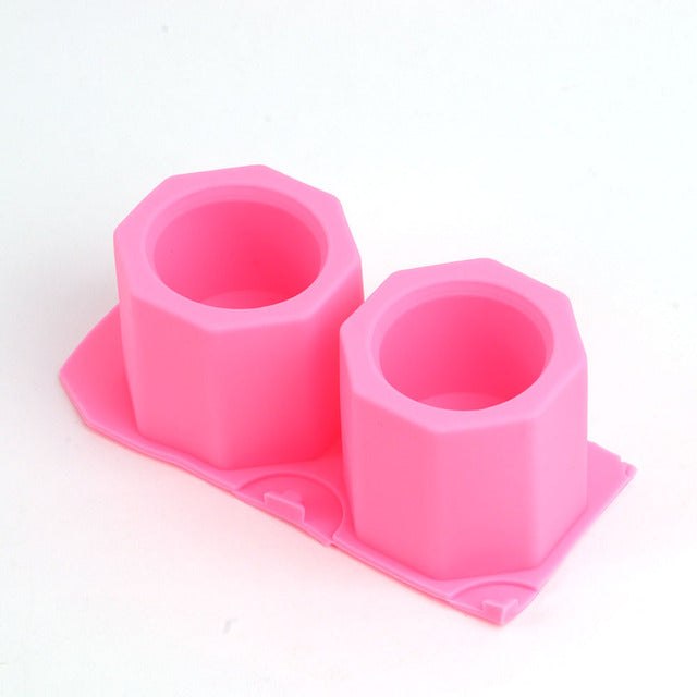 Geometric Octagonal Silicone Flowerpot Mould Resin Moulds