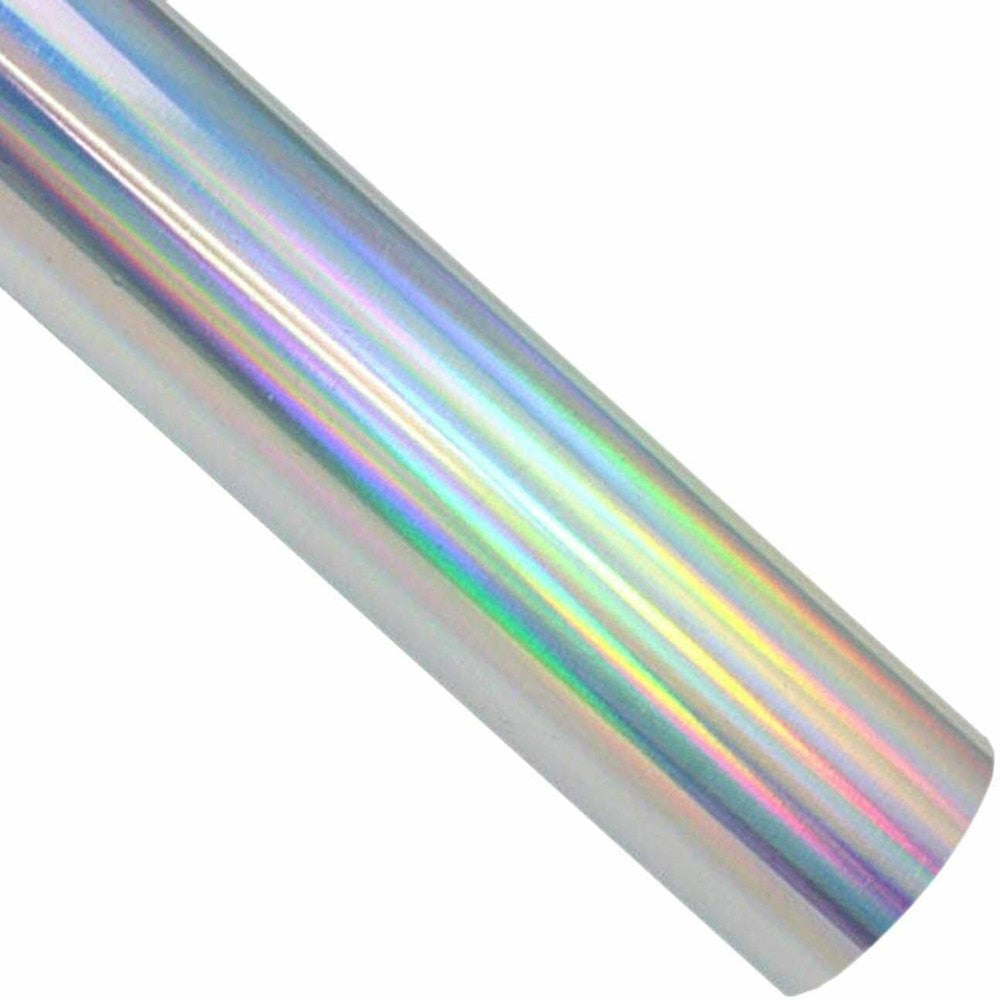 HTVRONT 30x150cm Gradient Holographic Metallic Heat Transfer Vinyl Roll