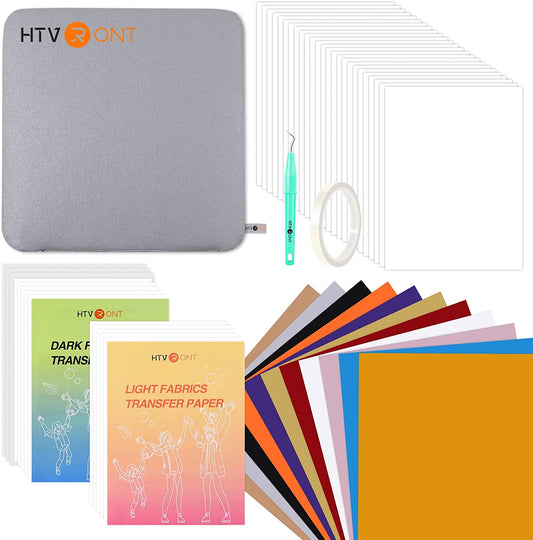 HTVRONT 52 Pcs Heat Press Accessories Bundle Vinyl Accessories