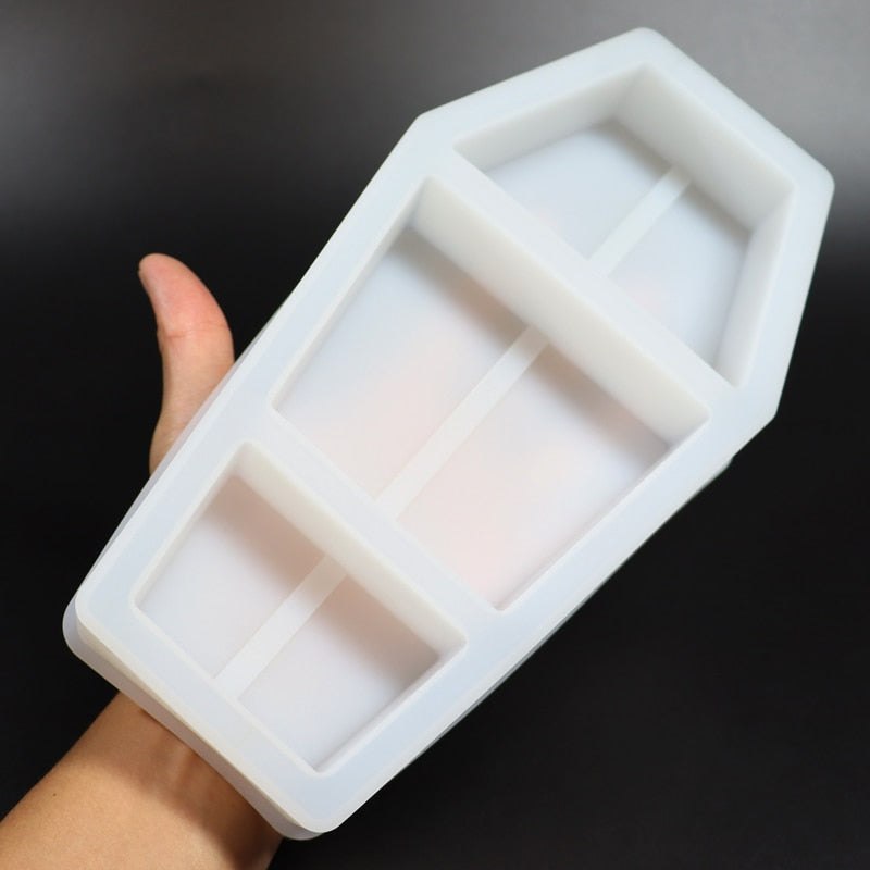 Halloween Coffin Trinket Box Silicone Mould Resin