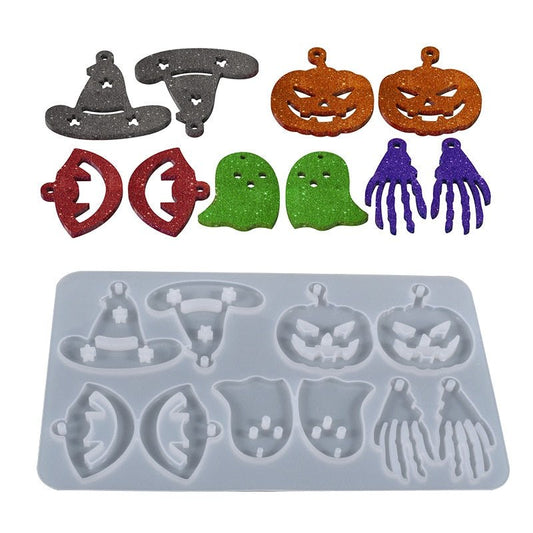 Halloween Earring Pendant Silicone Mould Resin