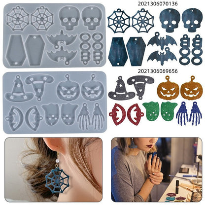 Halloween Earring Pendant Silicone Mould Resin