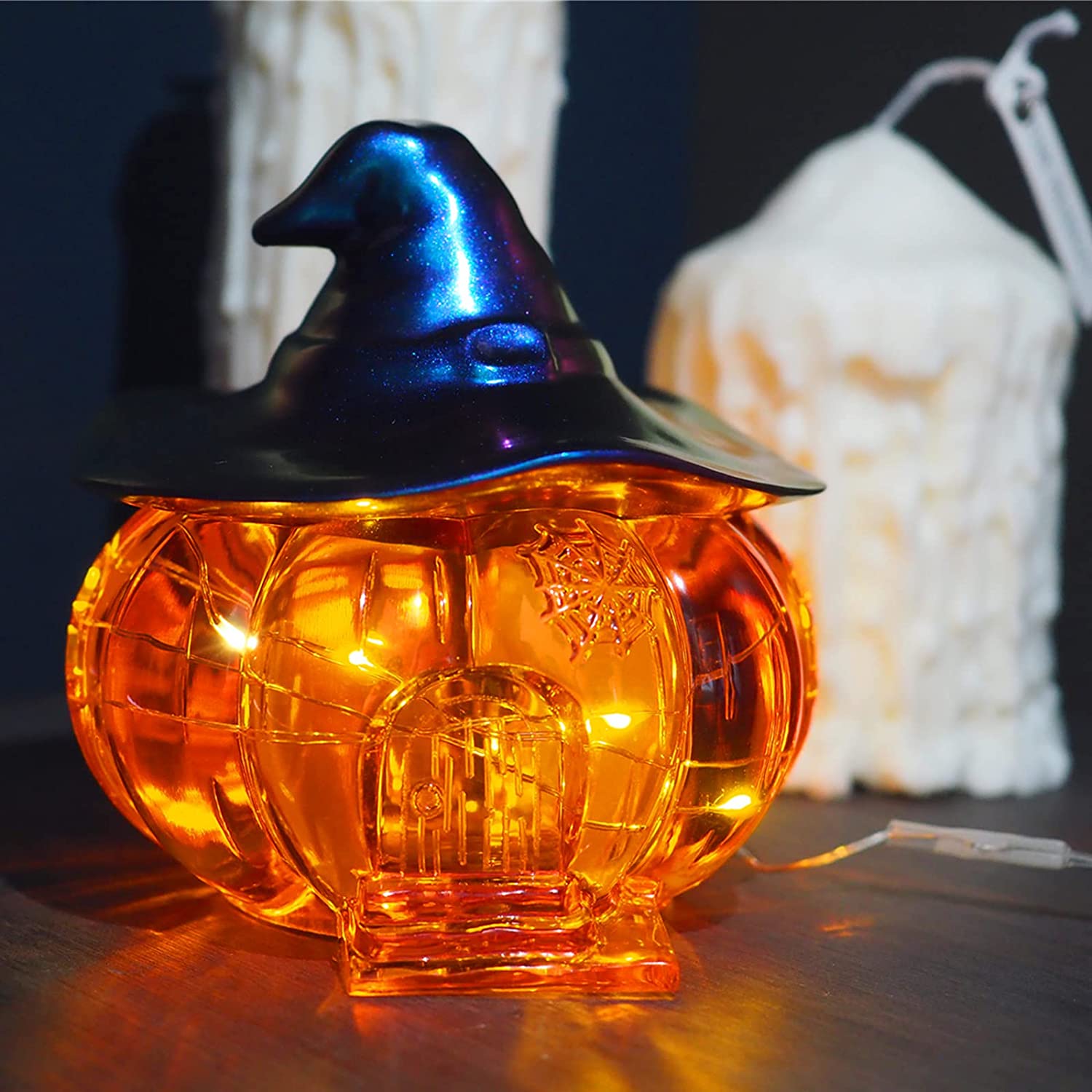 Halloween Pumpkin Trinket Box Silicone Resin Mould 