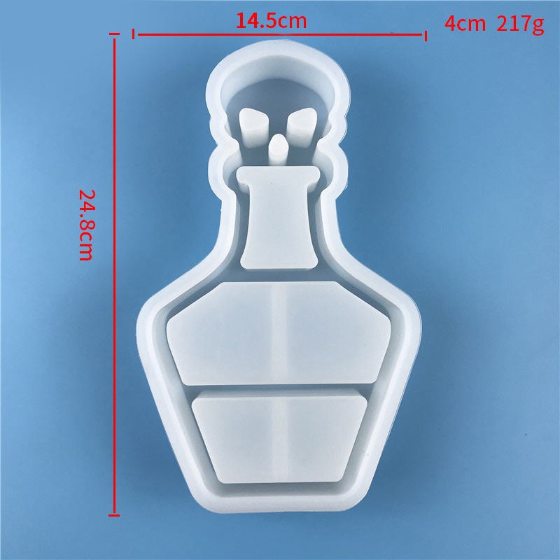Halloween Skull Coffin Trinket Box Silicone Mould Resin