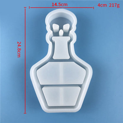 Halloween Skull Coffin Trinket Box Silicone Mould Resin