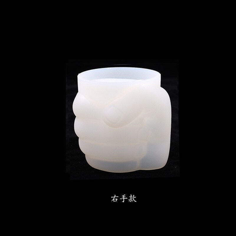 Hand Shaped Vase Pen Holder Silicone Mould Resin