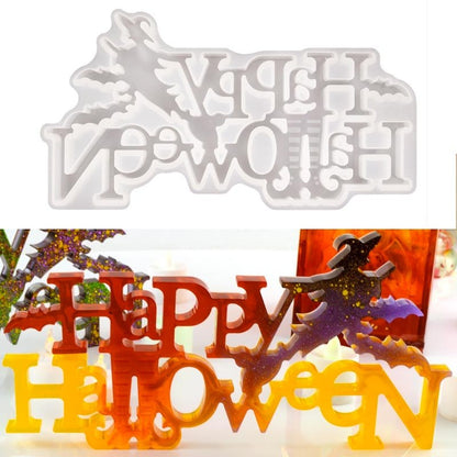 Happy Halloween Sign Silicone Mould Resin