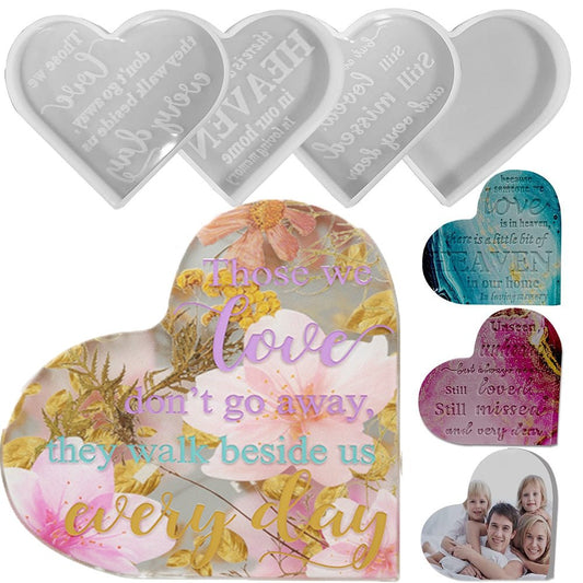 Heart Memorial Sign Resin Silicone Mould