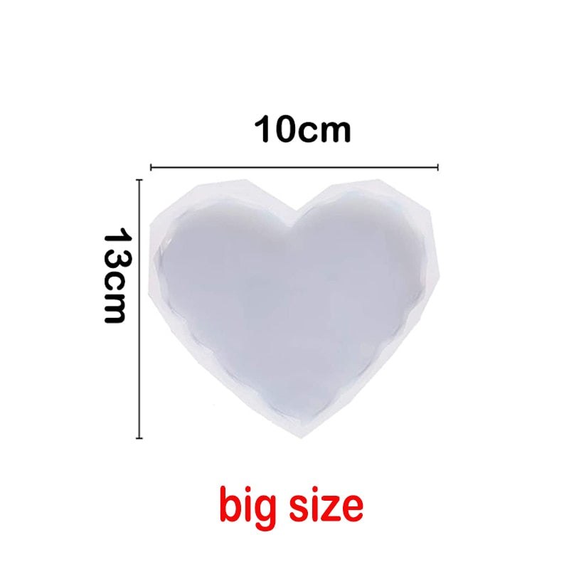 Heart Shape Coaster Silicone Resin Mould x 1pc Resin Moulds