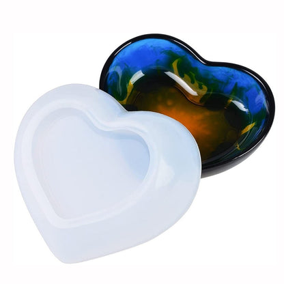 Heart Trinket Dish Resin Silicone Mould Resin Moulds