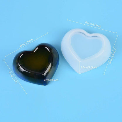 Heart Trinket Dish Resin Silicone Mould Resin Moulds