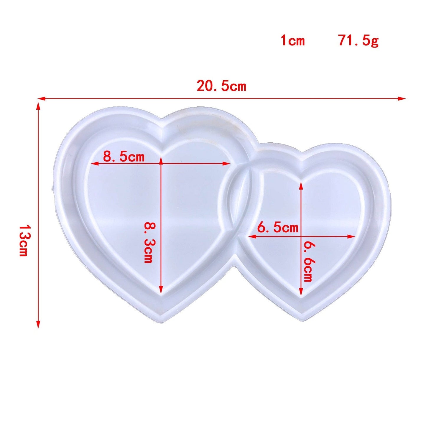 Heart-to-Heart Photo Frame Epoxy Resin Mould 