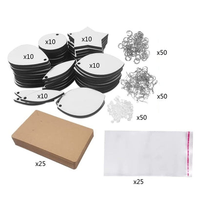 Heat Transfer Blank Earring Sublimation Starter Kit Blanks