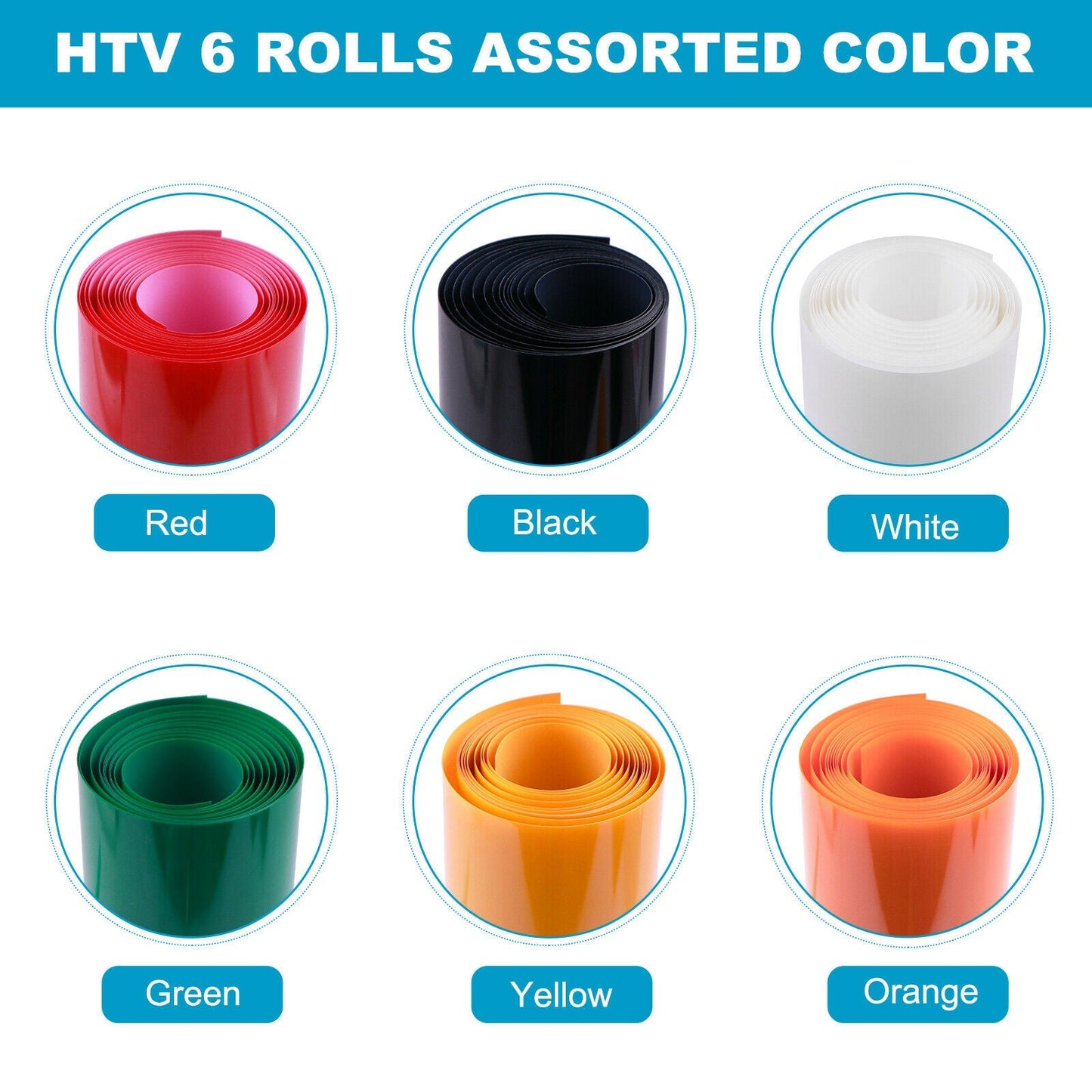 Heat Transfer Vinyl Starter Pack Rolls 