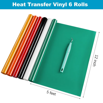 Heat Transfer Vinyl Starter Pack Rolls 