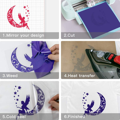 Heat Transfer Vinyl Starter Pack Rolls 