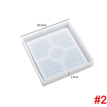 Holographic Resin Coaster Moulds Range Resin Moulds