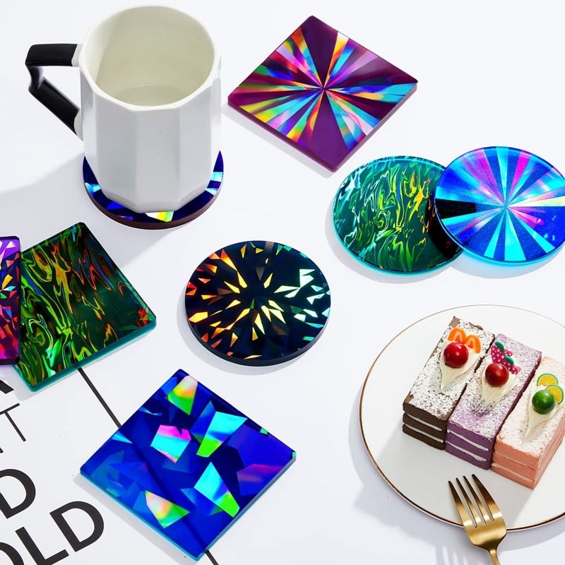 Holographic Resin Coaster Moulds Range Resin Moulds