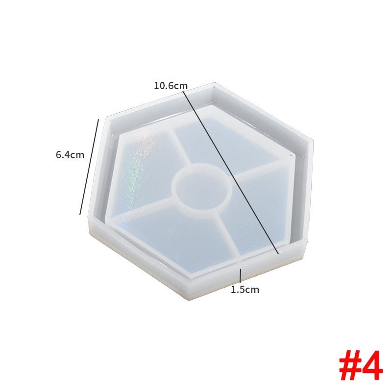 Holographic Resin Coaster Moulds Range Resin Moulds