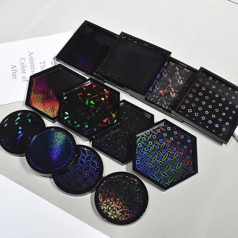 Holographic Resin Coaster Moulds Range Resin Moulds