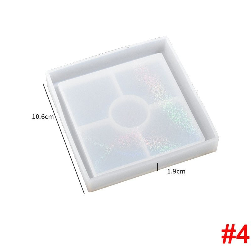 Holographic Resin Coaster Moulds Range Resin Moulds