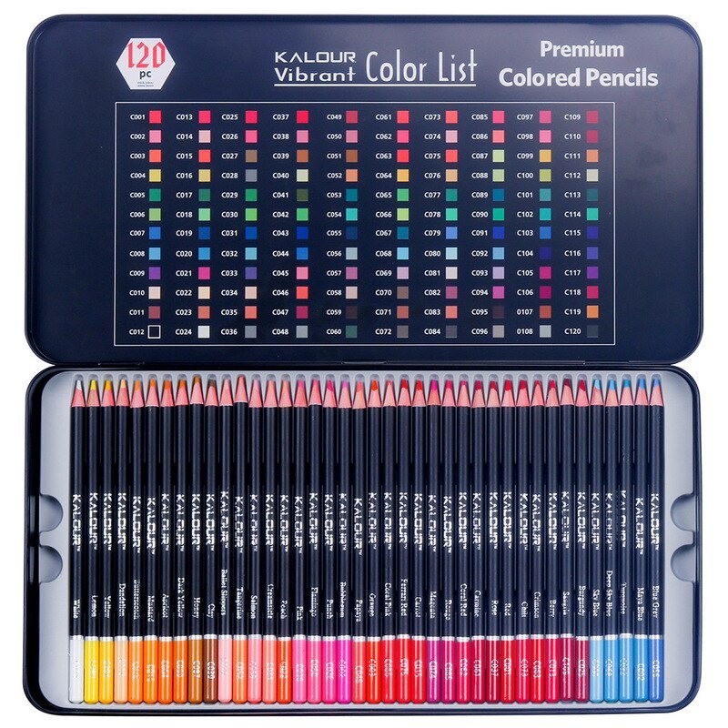 KALOUR 120 Colours Professional Colour Pencil Set Colouring