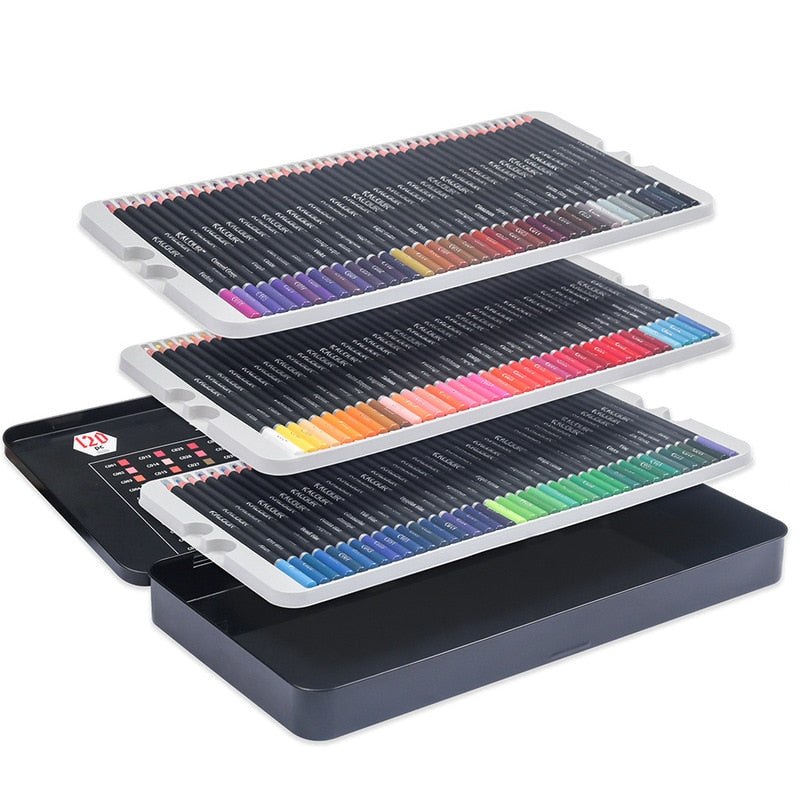 KALOUR 120 Colours Professional Colour Pencil Set Colouring