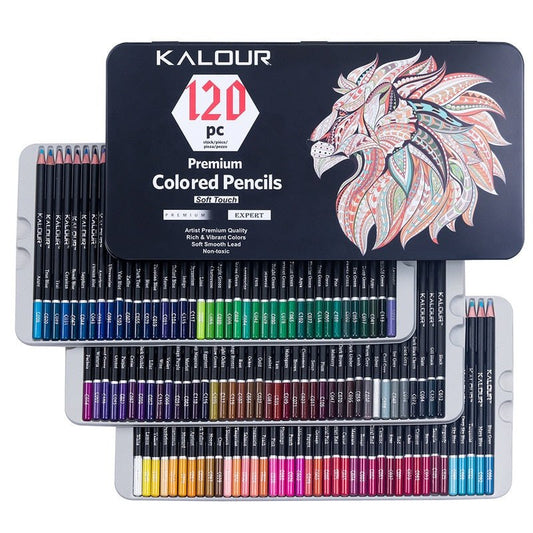 KALOUR 120 Colours Professional Colour Pencil Set Colouring