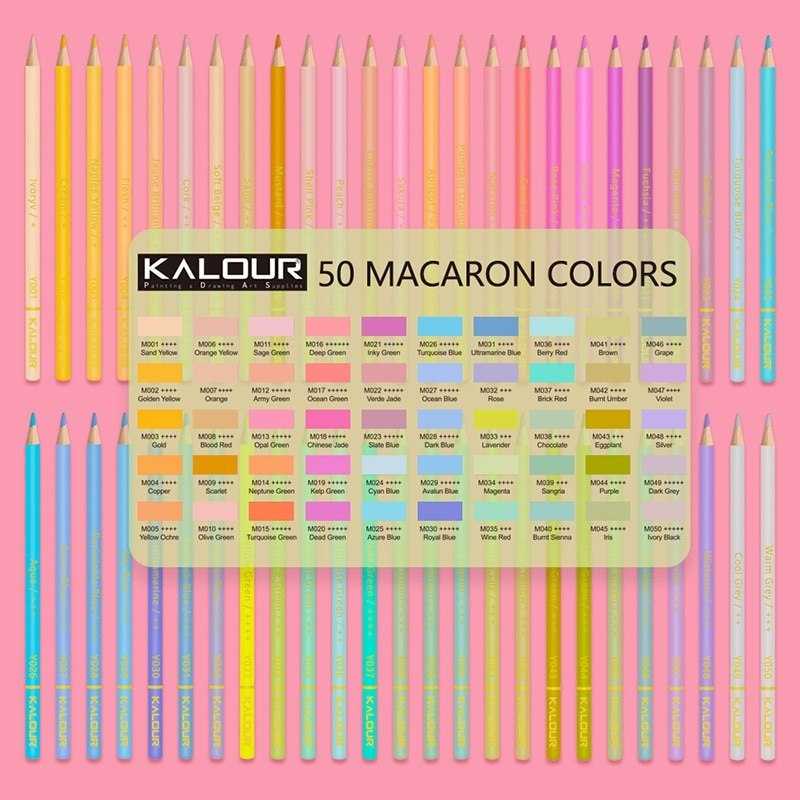 KALOUR 120 Colours Professional Colour Pencil Set Colouring