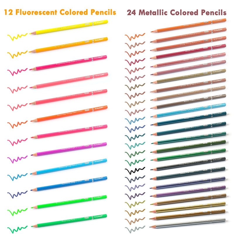 Kalour 240 Artist Professional Coloured Pencils Set Colouring