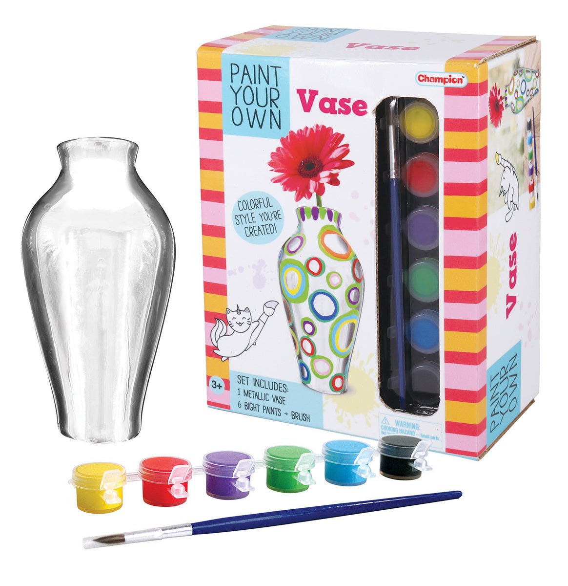 PYO METALLIC PAINTED VASE CRAFT KIT 