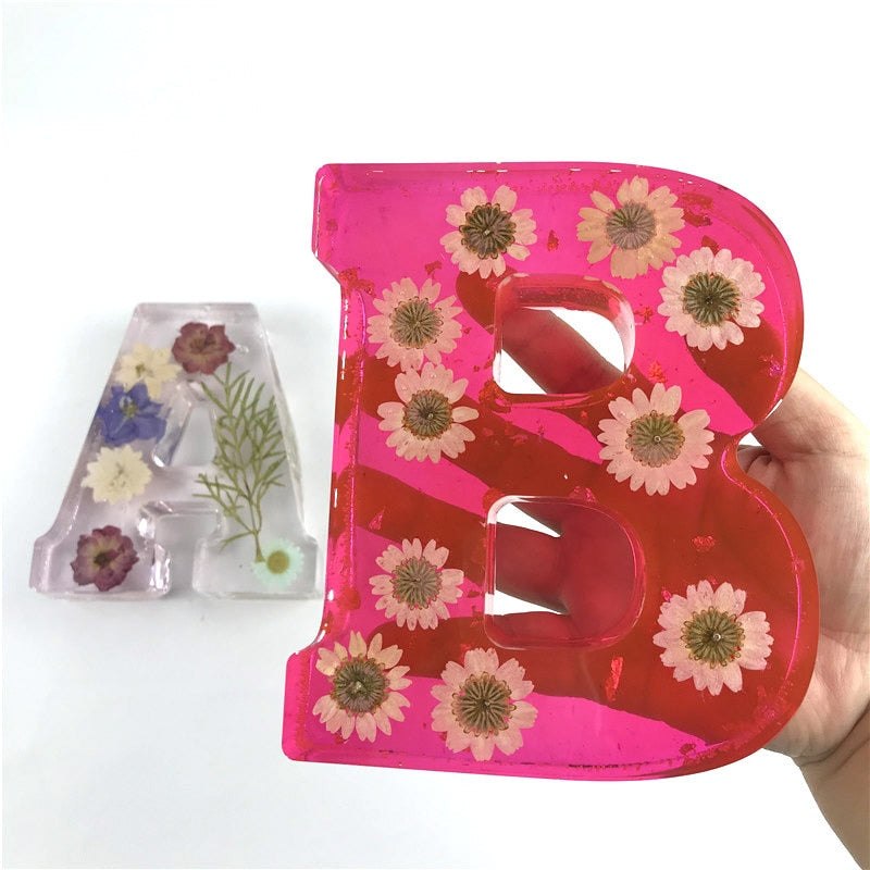 Large Letter & Number Silicone Moulds Resin Mould