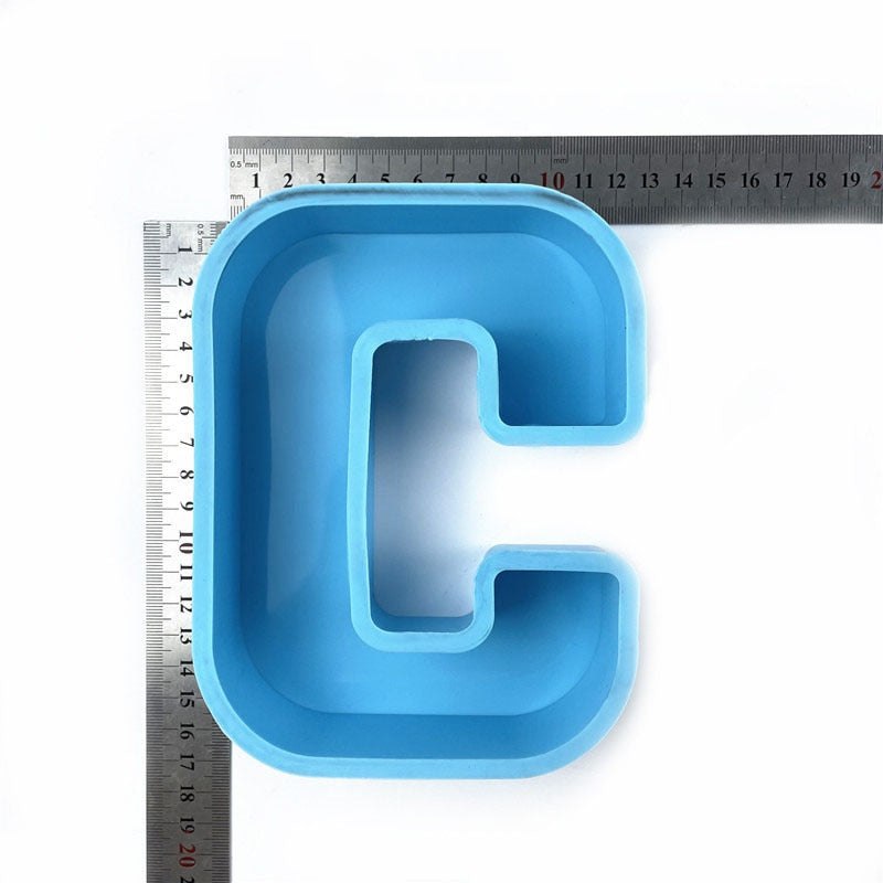 Large Letter & Number Silicone Moulds Resin Mould