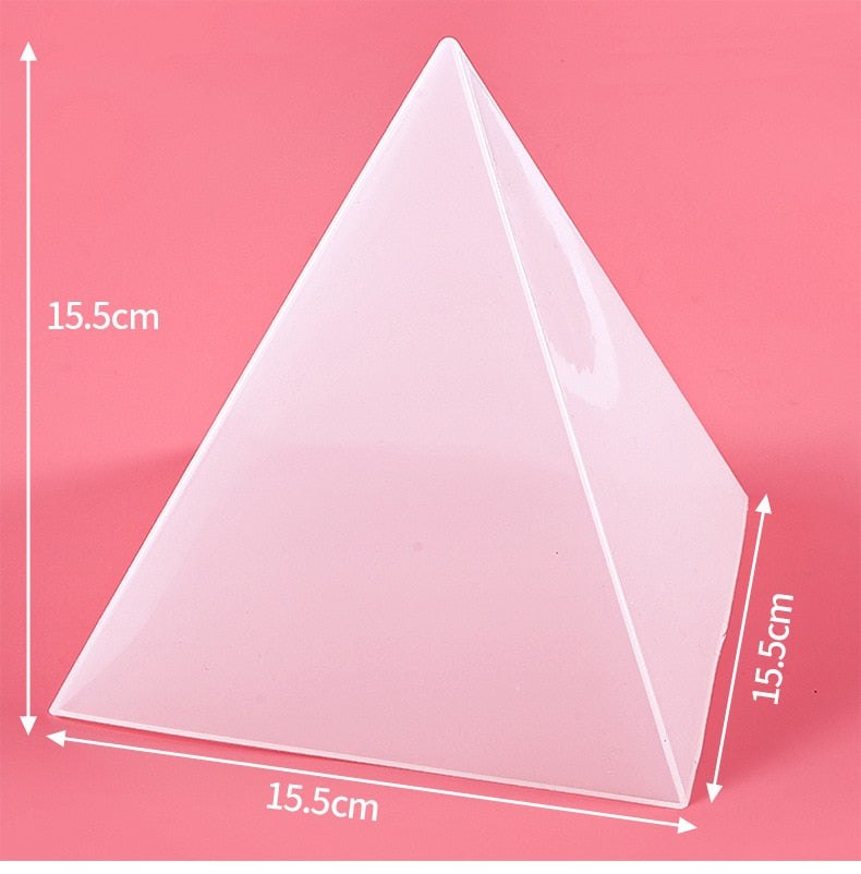 Large Resin Art Pyramid Silicone Mould with Support Resin Mould