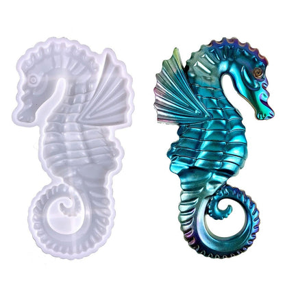 Large Sea Horse Resin Silicone Mould