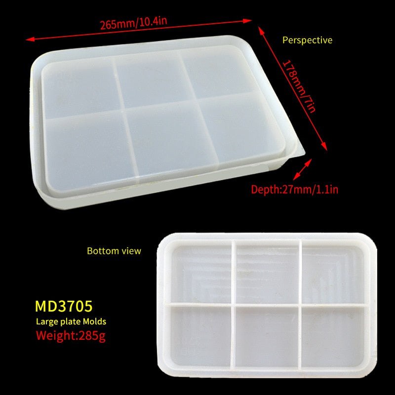 Large Serving Tray Epoxy Resin Silicone Mould Resin Mould